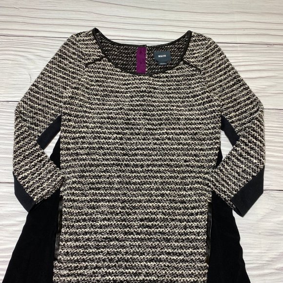 Anthropologie Maeve Contrast Panel Tweed Dress - Picture 4 of 16